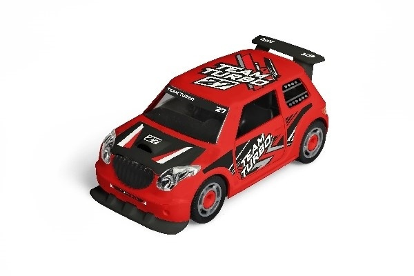 1:20 JUNIOR KIT Pull Back Rallye Car, red ryhmässä LELUT, TUOTTEET LAPSILLE JA VAUVOILLE / Leikkikalut, Askartelu &Pelit / Leikkiautot @ TP E-commerce Nordic AB (A10096)