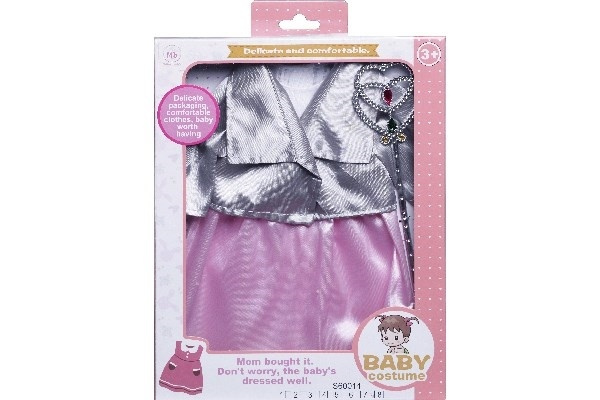 Klänning med jacka och Fe-stav till Miller Baby dockor ryhmässä LELUT, TUOTTEET LAPSILLE JA VAUVOILLE / Leikkikalut, Askartelu &Pelit / Nuket & Tarvikkeet @ TP E-commerce Nordic AB (A10130)