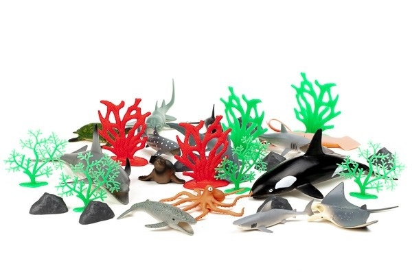 Animal Planet 30st havslevande djur i 3,2L behållare ryhmässä LELUT, TUOTTEET LAPSILLE JA VAUVOILLE / Leikkikalut, Askartelu &Pelit / Figuurit, miniatyyrit ja tarvikkeet @ TP E-commerce Nordic AB (A10141)