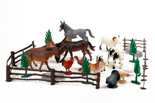ANIMAL PLAnetto 30kpl maatilan eläimiä 3,2L astiassa ryhmässä LELUT, TUOTTEET LAPSILLE JA VAUVOILLE / Leikkikalut, Askartelu &Pelit / Figuurit, miniatyyrit ja tarvikkeet @ TP E-commerce Nordic AB (A10142)