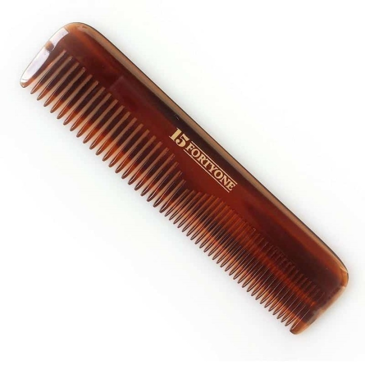 1541 London Pocket Comb (Coarse/Fine Tooth) ryhmässä KAUNEUS JA TERVEYS / Hiukset &Stailaus / Sheivaus ja trimmaus / Partakampa & Partasuti @ TP E-commerce Nordic AB (A10182)