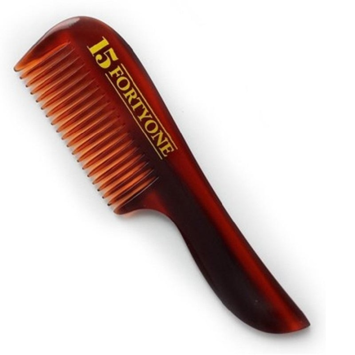 1541 London Pocket Size Moustache Comb ryhmässä KAUNEUS JA TERVEYS / Hiukset &Stailaus / Sheivaus ja trimmaus / Partakampa & Partasuti @ TP E-commerce Nordic AB (A10187)