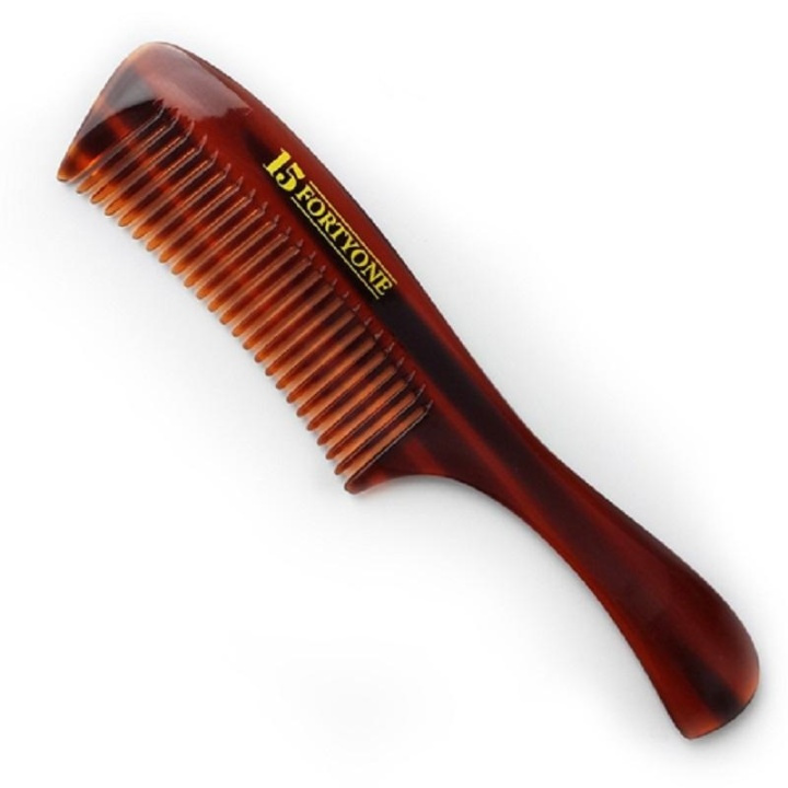 1541 London Rounded Pocket Beard Comb ryhmässä KAUNEUS JA TERVEYS / Hiukset &Stailaus / Sheivaus ja trimmaus / Partakampa & Partasuti @ TP E-commerce Nordic AB (A10189)