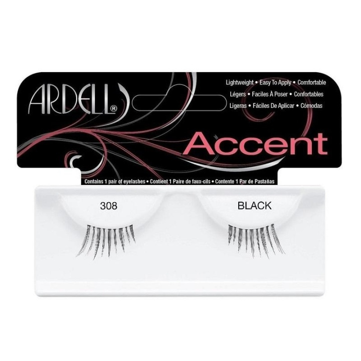 Ardell Accent Lashes 308 Black ryhmässä KAUNEUS JA TERVEYS / Meikit / Silmät ja kulmat / Irtoripset @ TP E-commerce Nordic AB (A10246)