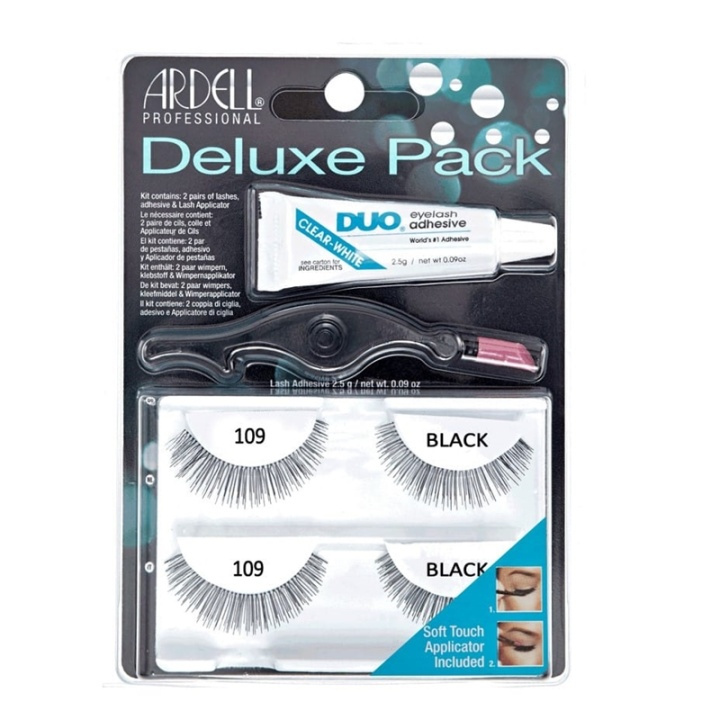 Ardell Eyelash Deluxe Pack 109 Black ryhmässä KAUNEUS JA TERVEYS / Meikit / Silmät ja kulmat / Irtoripset @ TP E-commerce Nordic AB (A10263)