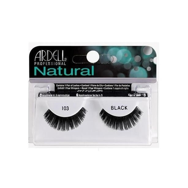 Ardell Natural Lashes 103 Black ryhmässä KAUNEUS JA TERVEYS / Meikit / Silmät ja kulmat / Irtoripset @ TP E-commerce Nordic AB (A10313)