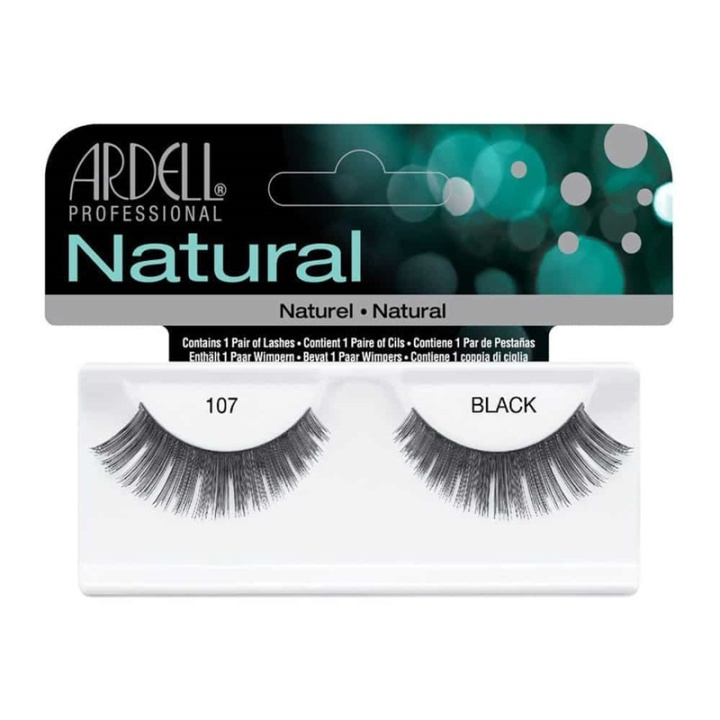 Ardell Natural Lashes 107 Black ryhmässä KAUNEUS JA TERVEYS / Meikit / Silmät ja kulmat / Irtoripset @ TP E-commerce Nordic AB (A10315)