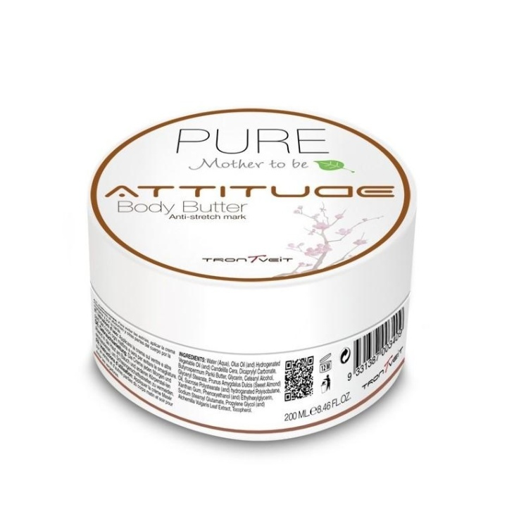 Attitude PURE Mother to be Body Butter 200ml ryhmässä KAUNEUS JA TERVEYS / Ihonhoito / Kehon hoito / Vartalovoide @ TP E-commerce Nordic AB (A10349)