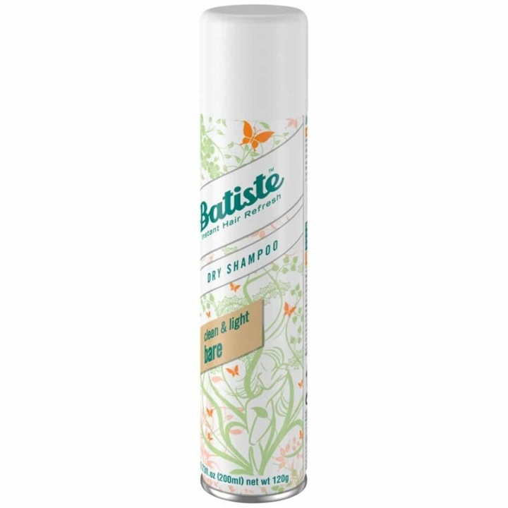 Batiste Dry Shampoo Natural & Light Bare 200ml ryhmässä KAUNEUS JA TERVEYS / Hiukset &Stailaus / Hiustenhoito / Kuivashampoo @ TP E-commerce Nordic AB (A10390)