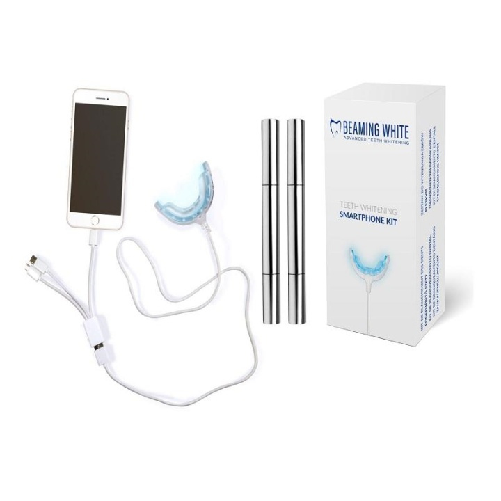 Säteilevä valkoinen hampaiden valkaisu Smartphone Kit ryhmässä KAUNEUS JA TERVEYS / Suunhoito / Valkaisutuotteet @ TP E-commerce Nordic AB (A10391)