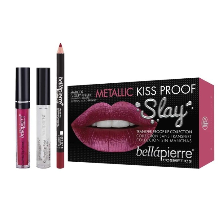 Bellapierre Metallic Kiss Proof Slay Kit - Rosy Pink ryhmässä KAUNEUS JA TERVEYS / Lahjapakkaukset / Naisten lahjapakkaukset @ TP E-commerce Nordic AB (A10448)