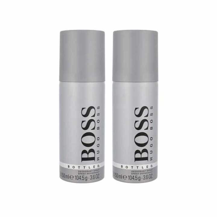 2-pack Hugo Boss Bottled Deo Spray 150ml ryhmässä KAUNEUS JA TERVEYS / Tuoksut & Parfyymit / Deodorantit / Miesten deodorantit @ TP E-commerce Nordic AB (A10984)