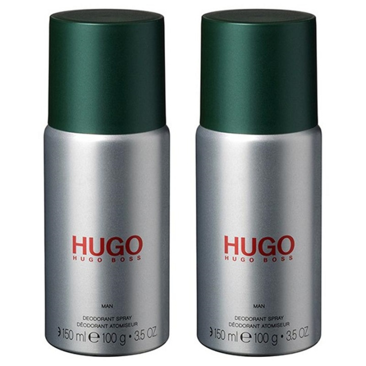 2-pack Hugo Boss Hugo Man Deo Spray 150ml ryhmässä KAUNEUS JA TERVEYS / Tuoksut & Parfyymit / Deodorantit / Miesten deodorantit @ TP E-commerce Nordic AB (A10985)