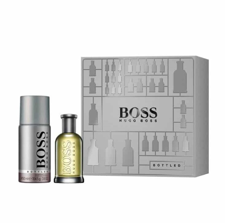 Giftset Hugo Boss Bottled Edt 50ml + Deospray 150ml ryhmässä KAUNEUS JA TERVEYS / Tuoksut & Parfyymit / Parfyymit / Hajuvesiboksit @ TP E-commerce Nordic AB (A10990)