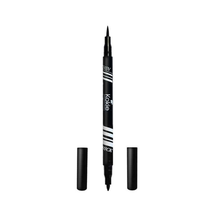 Kokie Dynamic Duo Eyeliner Pen Black ryhmässä KAUNEUS JA TERVEYS / Meikit / Silmät ja kulmat / Silmänrajauskynä / Kajaali @ TP E-commerce Nordic AB (A11250)
