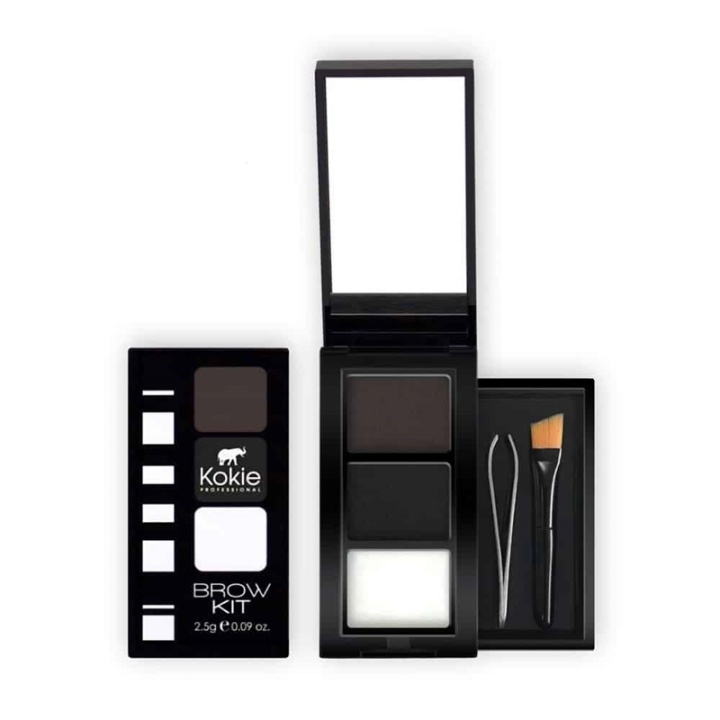 Kokie Eyebrow Kit - Black ryhmässä KAUNEUS JA TERVEYS / Meikit / Silmät ja kulmat / Kulmakitti @ TP E-commerce Nordic AB (A11253)