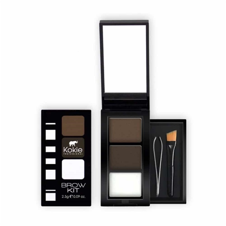 Kokie Eyebrow Kit - Dark Brunette ryhmässä KAUNEUS JA TERVEYS / Meikit / Silmät ja kulmat / Kulmakitti @ TP E-commerce Nordic AB (A11256)