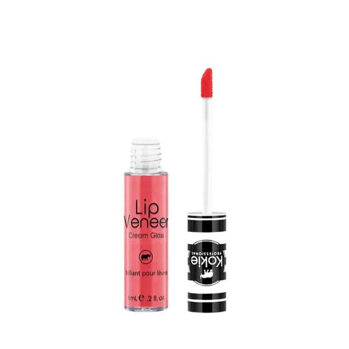 Kokie Lip Veneer Cream Lip Gloss - Tickled Pink ryhmässä KAUNEUS JA TERVEYS / Meikit / Huulet / Huulikiilto / Plumper @ TP E-commerce Nordic AB (A11404)