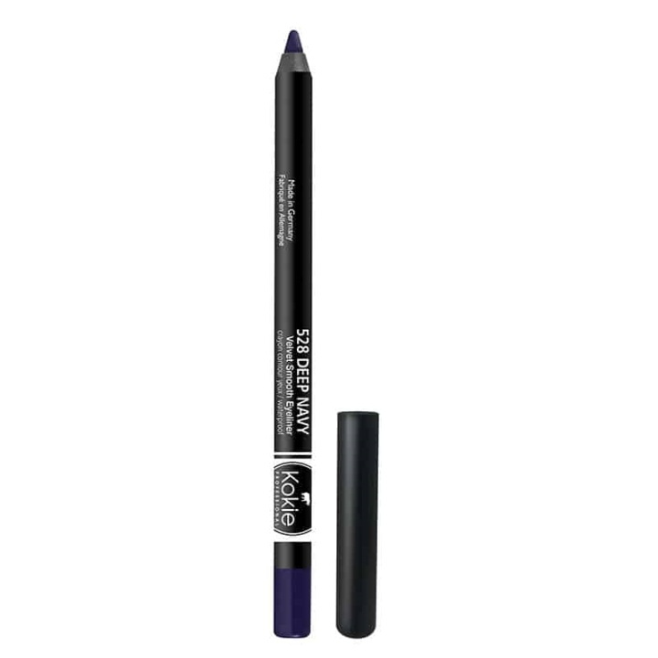 Kokie Velvet Smooth Eyeliner - Deep Navy ryhmässä KAUNEUS JA TERVEYS / Meikit / Silmät ja kulmat / Silmänrajauskynä / Kajaali @ TP E-commerce Nordic AB (A11554)