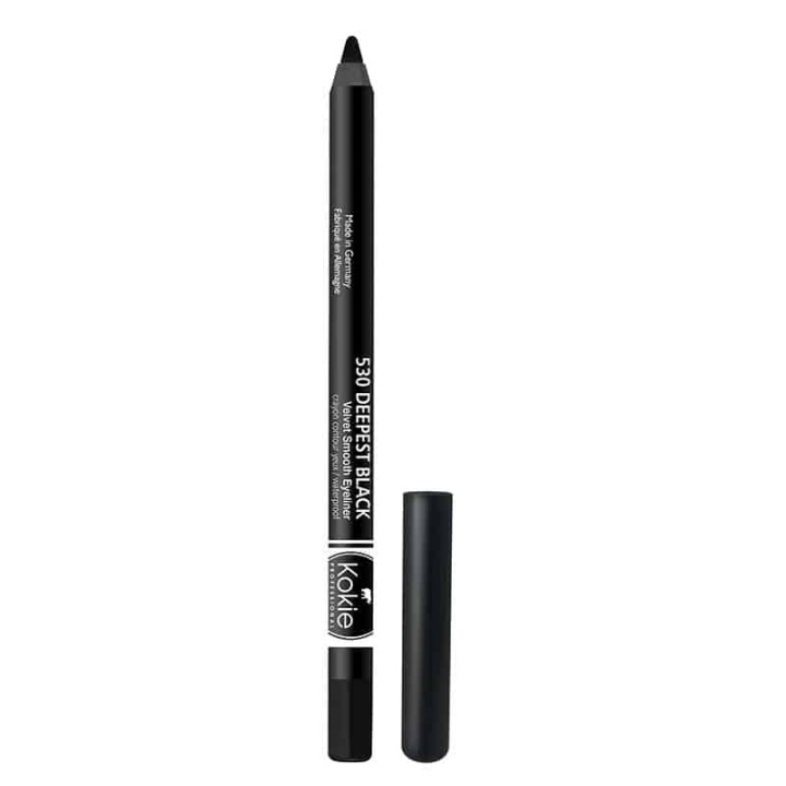 Kokie Velvet Smooth Eyeliner - Deepest Black ryhmässä KAUNEUS JA TERVEYS / Meikit / Silmät ja kulmat / Silmänrajauskynä / Kajaali @ TP E-commerce Nordic AB (A11555)