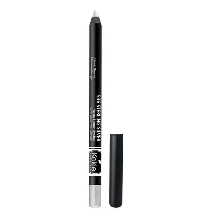 Kokie Velvet Smooth Eyeliner - Sterling Silver ryhmässä KAUNEUS JA TERVEYS / Meikit / Silmät ja kulmat / Silmänrajauskynä / Kajaali @ TP E-commerce Nordic AB (A11560)