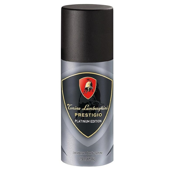 Lamborghini Prestigo Platinum Edition Deo Spray 150ml ryhmässä KAUNEUS JA TERVEYS / Tuoksut & Parfyymit / Deodorantit / Miesten deodorantit @ TP E-commerce Nordic AB (A11606)