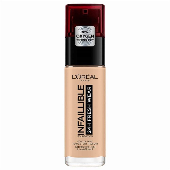 LOreal Paris Infallible 24H Fresh Wear 125 Natural Rose 30ml ryhmässä KAUNEUS JA TERVEYS / Meikit / Meikit Kasvot / Meikkivoide @ TP E-commerce Nordic AB (A11663)