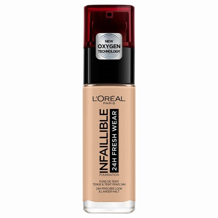 LOreal Paris Infallible 24H Fresh Wear 145 Rose Beige 30ml ryhmässä KAUNEUS JA TERVEYS / Meikit / Meikit Kasvot / Meikkivoide @ TP E-commerce Nordic AB (A11664)