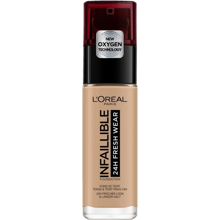 LOreal Paris Infallible 24H Fresh Wear 220 Sand 30ml ryhmässä KAUNEUS JA TERVEYS / Meikit / Meikit Kasvot / Meikkivoide @ TP E-commerce Nordic AB (A11666)