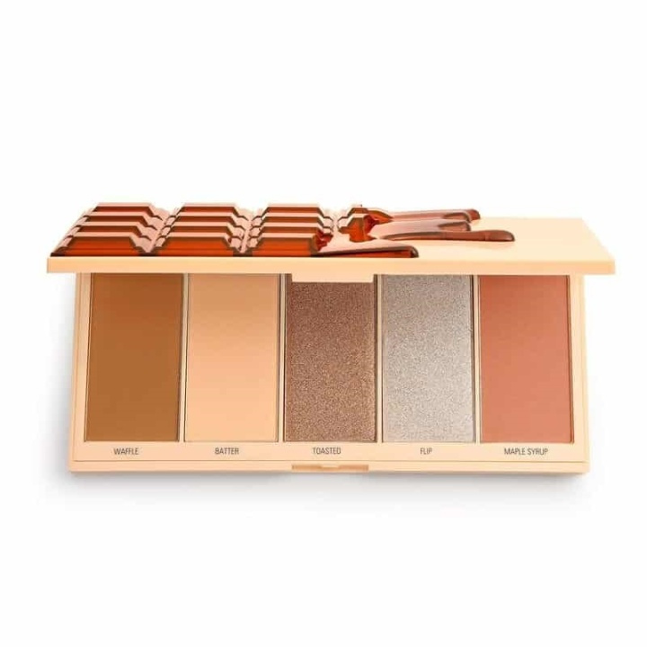 Makeup Revolution Chocolate Face Palette - Waffle ryhmässä KAUNEUS JA TERVEYS / Meikit / Meikit Kasvot / Contour/Highlight @ TP E-commerce Nordic AB (A11756)