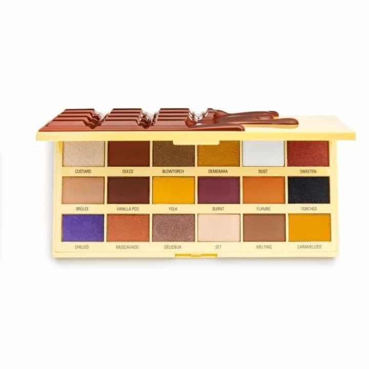 Makeup Revolution Chocolate Palette - Creme Brulee ryhmässä KAUNEUS JA TERVEYS / Meikit / Silmät ja kulmat / Luomivärit @ TP E-commerce Nordic AB (A11758)