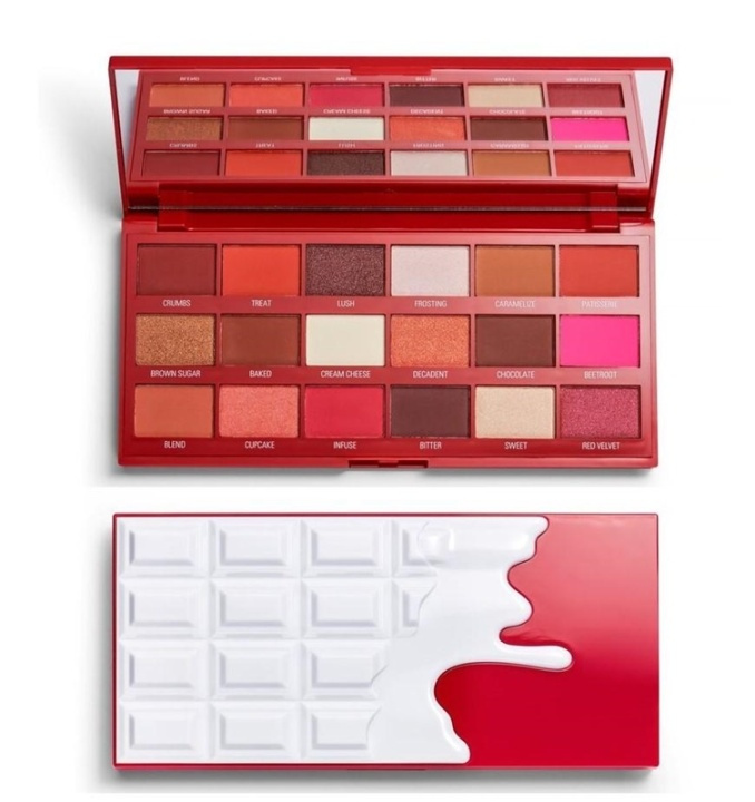 Makeup Revolution Chocolate Palette - Red Velvet ryhmässä KAUNEUS JA TERVEYS / Meikit / Silmät ja kulmat / Luomivärit @ TP E-commerce Nordic AB (A11762)