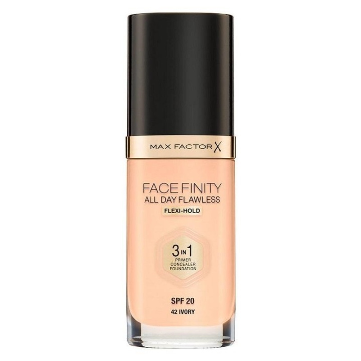 Max Factor Facefinity 3 In 1 Foundation 42 Ivory ryhmässä KAUNEUS JA TERVEYS / Meikit / Meikit Kasvot / Meikkivoide @ TP E-commerce Nordic AB (A12095)