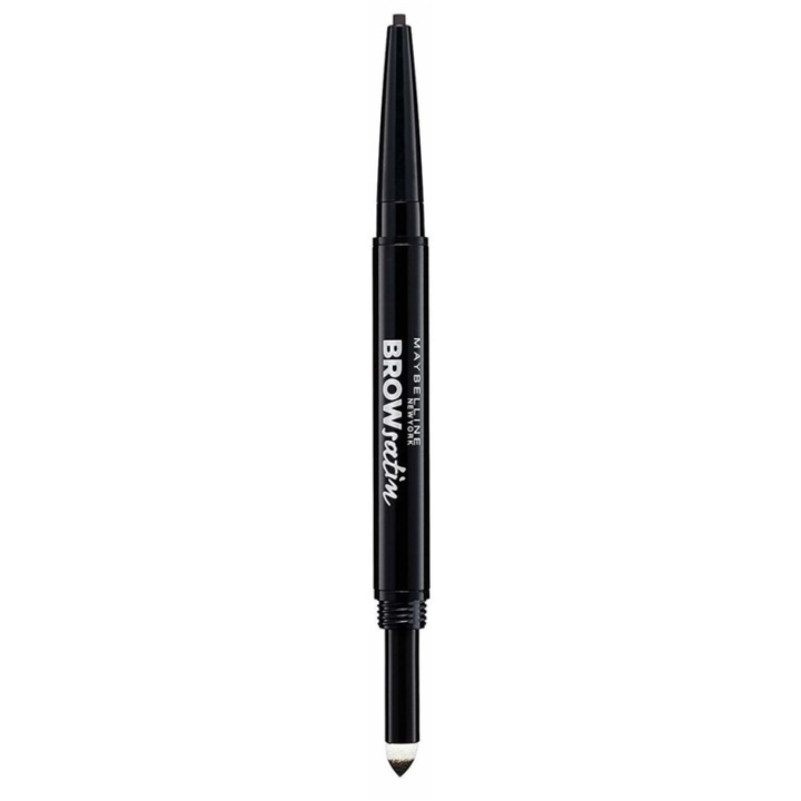 Maybelline Brow Satin Duo Pencil - Black Brown ryhmässä KAUNEUS JA TERVEYS / Meikit / Silmät ja kulmat / Kulmakynä @ TP E-commerce Nordic AB (A12119)