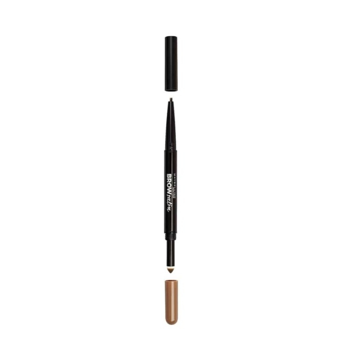 Maybelline Brow Satin Duo Pencil Dark Blond ryhmässä KAUNEUS JA TERVEYS / Meikit / Silmät ja kulmat / Kulmakynä @ TP E-commerce Nordic AB (A12121)