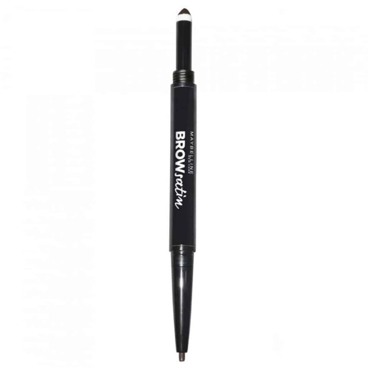 Maybelline Brow Satin Duo Pencil Dark Brown ryhmässä KAUNEUS JA TERVEYS / Meikit / Silmät ja kulmat / Kulmakynä @ TP E-commerce Nordic AB (A12122)