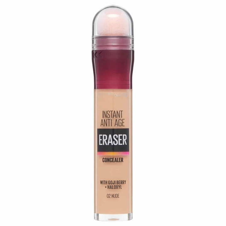 Maybelline Instant Anti Age Eraser Concealer - 02 Nude ryhmässä KAUNEUS JA TERVEYS / Meikit / Meikit Kasvot / Peitevoide @ TP E-commerce Nordic AB (A12140)