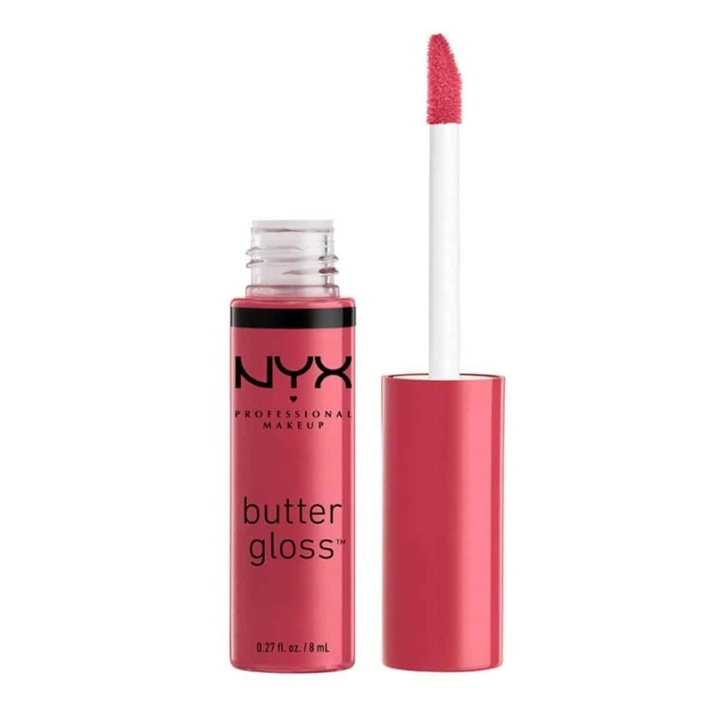 NYX PROF. MAKEUP Butter Lip Gloss - Strawberry Cheesecake ryhmässä KAUNEUS JA TERVEYS / Meikit / Huulet / Huulikiilto / Plumper @ TP E-commerce Nordic AB (A12399)