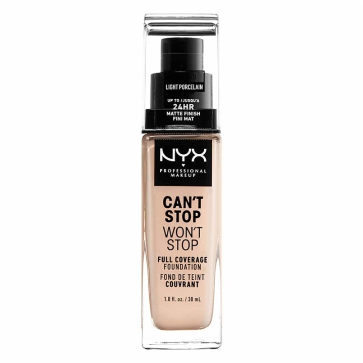 NYX PROF. MAKEUP Cant Stop Wont Stop Foundation - Light Porcelain ryhmässä KAUNEUS JA TERVEYS / Meikit / Meikit Kasvot / Meikkivoide @ TP E-commerce Nordic AB (A12421)