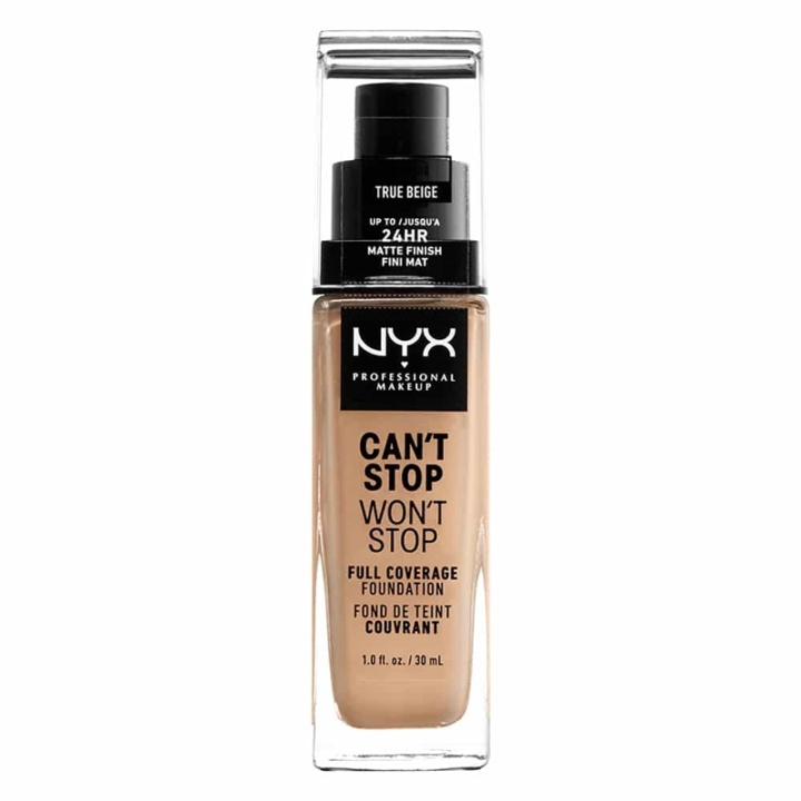 NYX PROF. MAKEUP Cant Stop Wont Stop Foundation - True beige ryhmässä KAUNEUS JA TERVEYS / Meikit / Meikit Kasvot / Meikkivoide @ TP E-commerce Nordic AB (A12427)