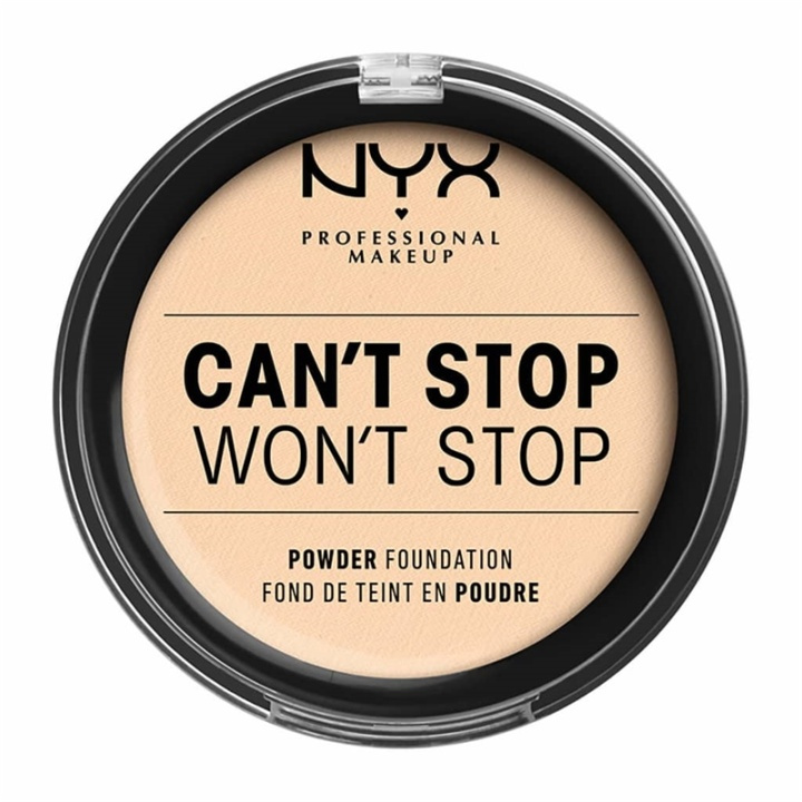 NYX PROF. MAKEUP Cant Stop Wont Stop Powder Foundation - Pale ryhmässä KAUNEUS JA TERVEYS / Meikit / Meikit Kasvot / Meikkivoide @ TP E-commerce Nordic AB (A12436)