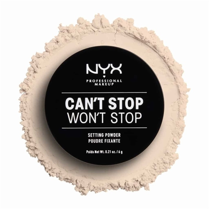 NYX PROF. MAKEUP Cant Stop Wont Stop Setting Powder - Light ryhmässä KAUNEUS JA TERVEYS / Meikit / Meikit Kasvot / Puuteri @ TP E-commerce Nordic AB (A12439)