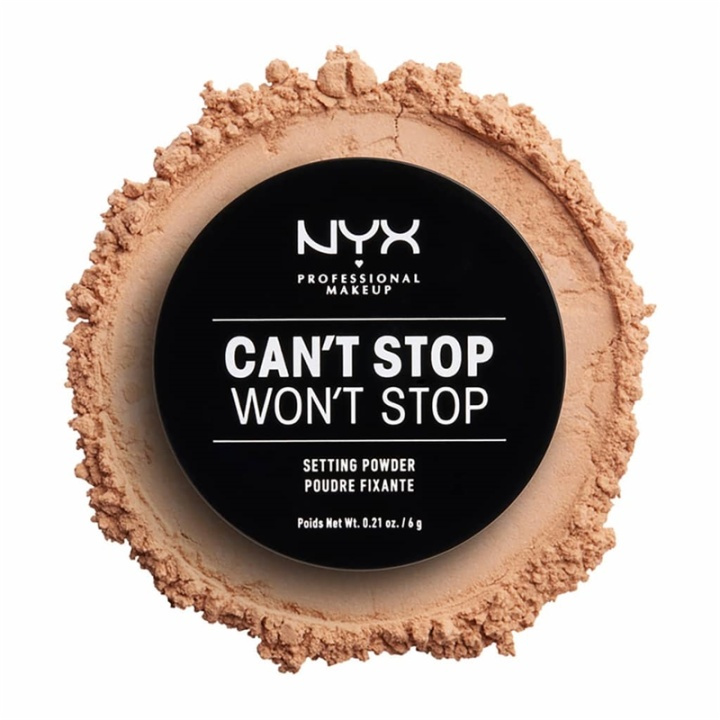 NYX PROF. MAKEUP Cant Stop Wont Stop Setting Powder - Medium ryhmässä KAUNEUS JA TERVEYS / Meikit / Meikit Kasvot / Puuteri @ TP E-commerce Nordic AB (A12442)