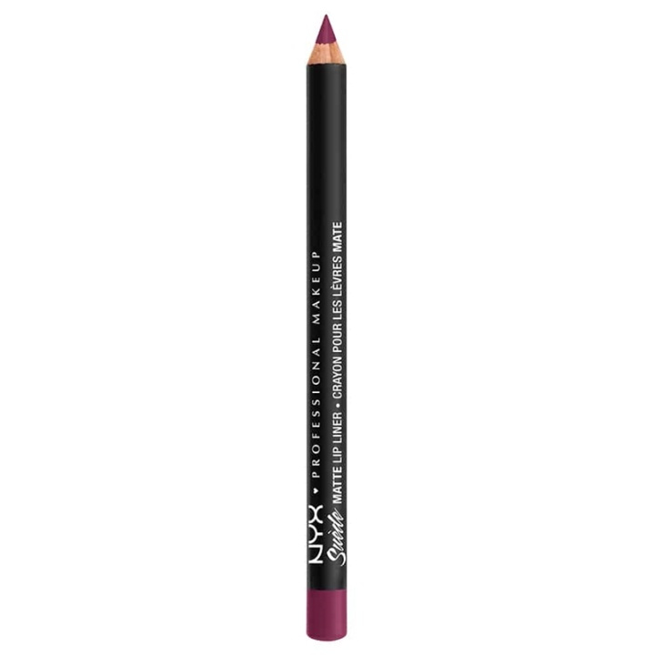 NYX PROF. MAKEUP Suede Matte Lipliner - Girl, Bye ryhmässä KAUNEUS JA TERVEYS / Meikit / Huulet / Huulikynä @ TP E-commerce Nordic AB (A12564)