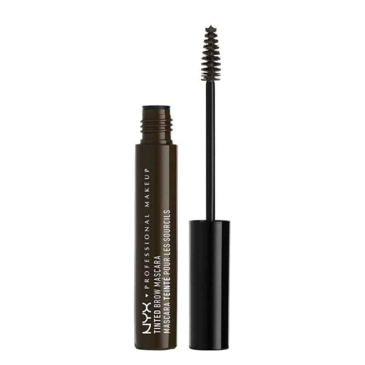 NYX PROF. MAKEUP Tinted Brow Mascara - Black ryhmässä KAUNEUS JA TERVEYS / Meikit / Silmät ja kulmat / Kulmageeli @ TP E-commerce Nordic AB (A12592)