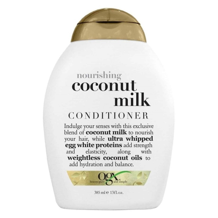 OGX Nourishing Coconut Milk Conditioner 385ml ryhmässä KAUNEUS JA TERVEYS / Hiukset &Stailaus / Hiustenhoito / Hoitoaine @ TP E-commerce Nordic AB (A12605)
