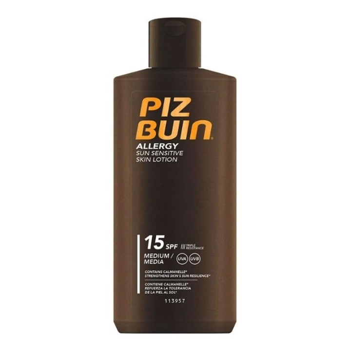 Piz Buin Allergy Sun Sensitive Skin Lotion SPF15 200ml ryhmässä KAUNEUS JA TERVEYS / Ihonhoito / Rusketus / Aurinkosuoja @ TP E-commerce Nordic AB (A12739)