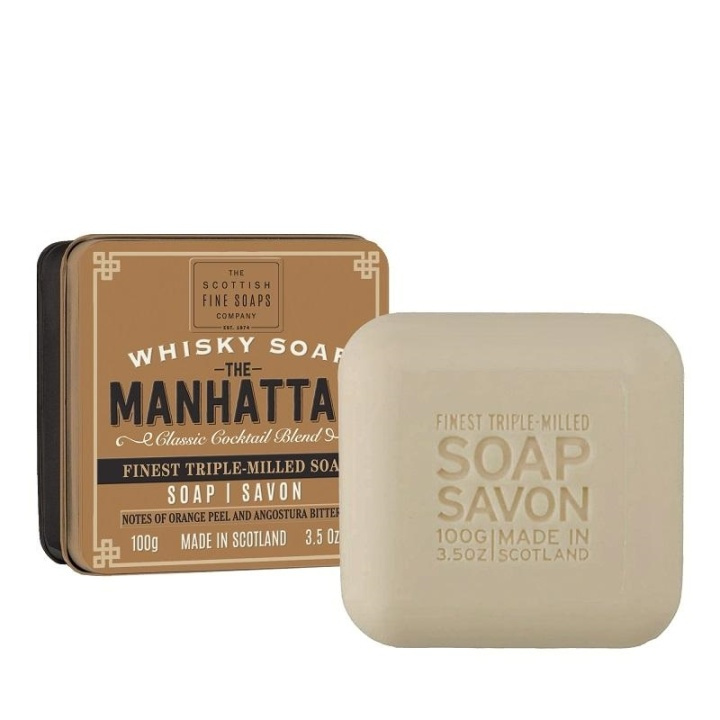 Scottish Fine Soaps Soap Bar The Manhattan 100g ryhmässä KAUNEUS JA TERVEYS / Hiukset &Stailaus / Parran hoito / Muut parranhoitotuottet @ TP E-commerce Nordic AB (A13057)