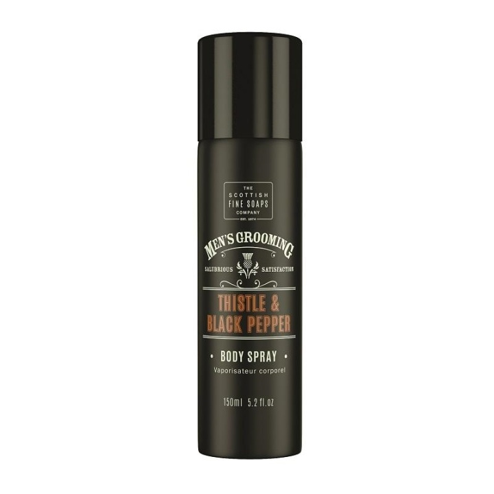Scottish Fine Soaps Thistle & Black Pepper Body Spray 150ml ryhmässä KAUNEUS JA TERVEYS / Lahjapakkaukset / Miesten lahjapakkaukset @ TP E-commerce Nordic AB (A13068)