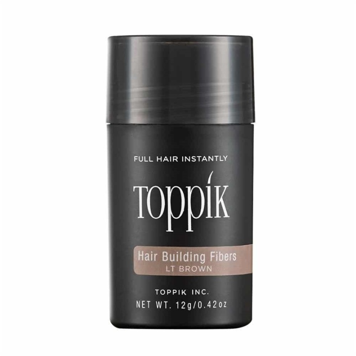 Toppik Hair Building Fibers Regular 12g - Light Brown ryhmässä KAUNEUS JA TERVEYS / Hiukset &Stailaus / Hiusten stailaus / Tuuheuttava hiuspuuteri @ TP E-commerce Nordic AB (A13106)